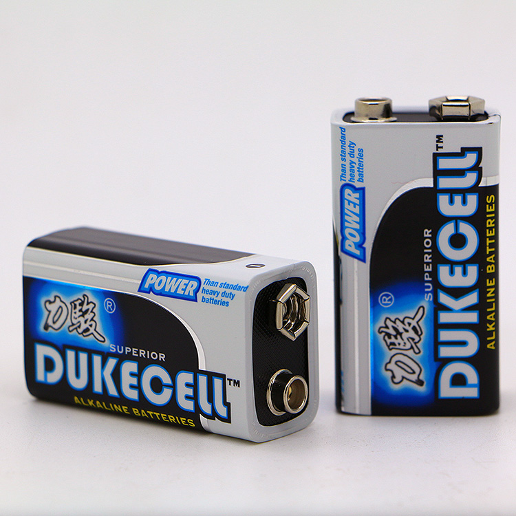 Dukecell 6f22 9 вольт сухая батарея щелочная батарея для детей электрическая машина куртка игрушки Западный OEM время не перезаряжаемая батарея