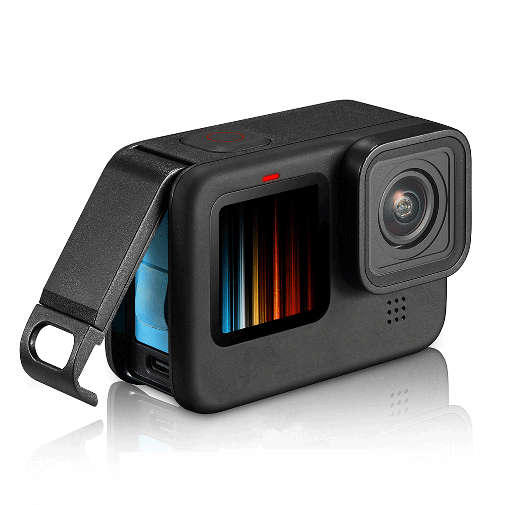 Крышка батарейного отсека для GoPro Hero 9, черная Съемная Крышка батарейного отсека типа C, боковой Чехол для зарядного порта, аксессуары для gopro 9