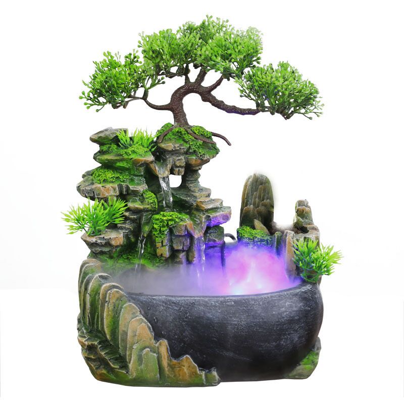 Wholesale creative indoor small rockery waterfall fountainfor tabletop decoration mini water fountains