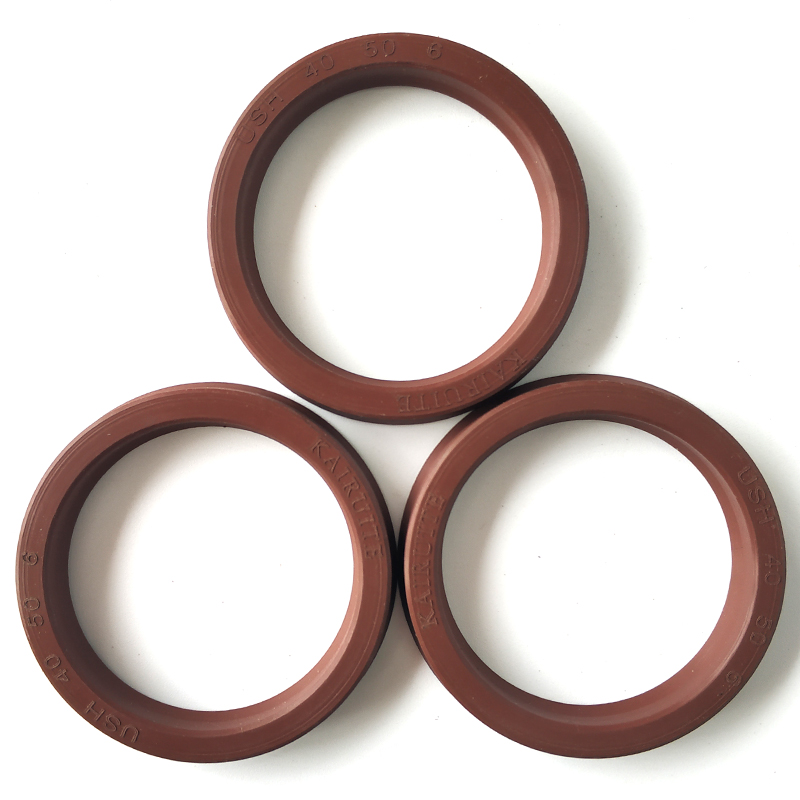 High Temperature Resistant Fluorine Adhesive UHS/UN/USH Hydraulic Cylinder Piston Oil Seal