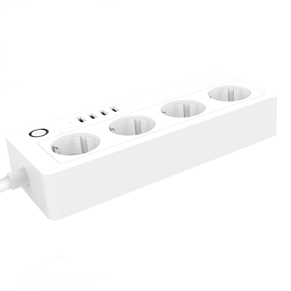 Лидер продаж, ЕС, Wi-Fi, умное питание, 4 USB-порта для быстрой зарядки, розетка голосового управления умным домом и стабилизатор напряжения