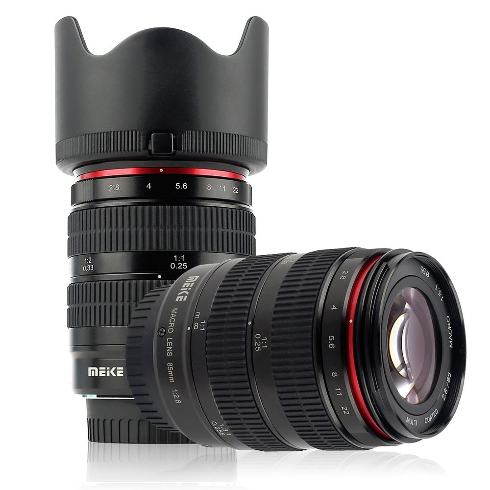 Meike 85 мм F2.8 объектив камеры полная Рамка 1,5: 1 макро для Sony E крепление для камеры Canon Fujifilm M4/3 Nikon объектив камеры