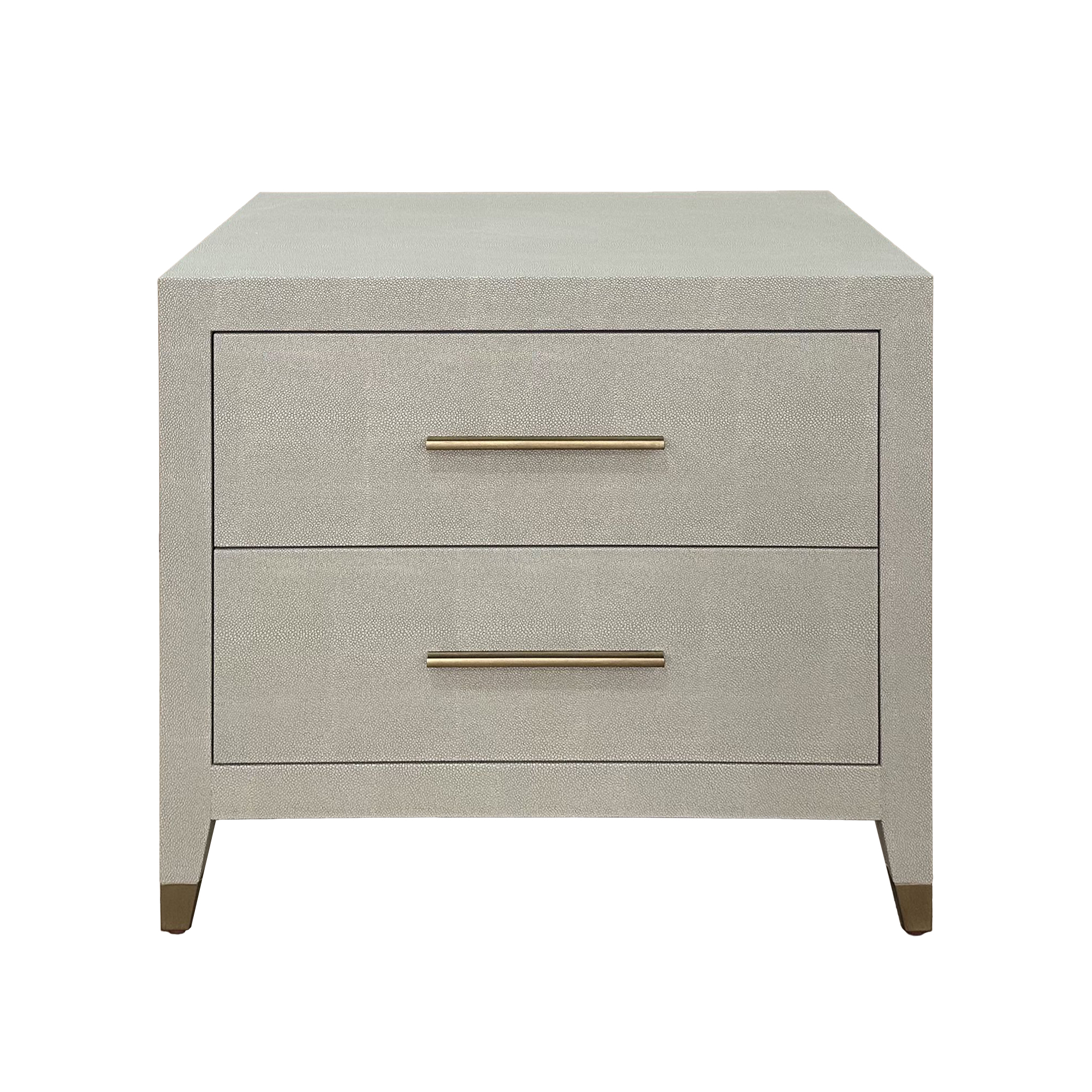 DH1323 Luxury Modern Design Minimal Style Bedroom Furniture Shagreen Nightstand Bedside Table with Drawer