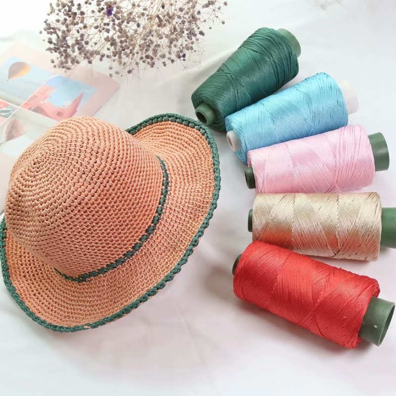 Flax polypropylene also named PP yarn used for hand knitting is knitting yarn or crochet yarn