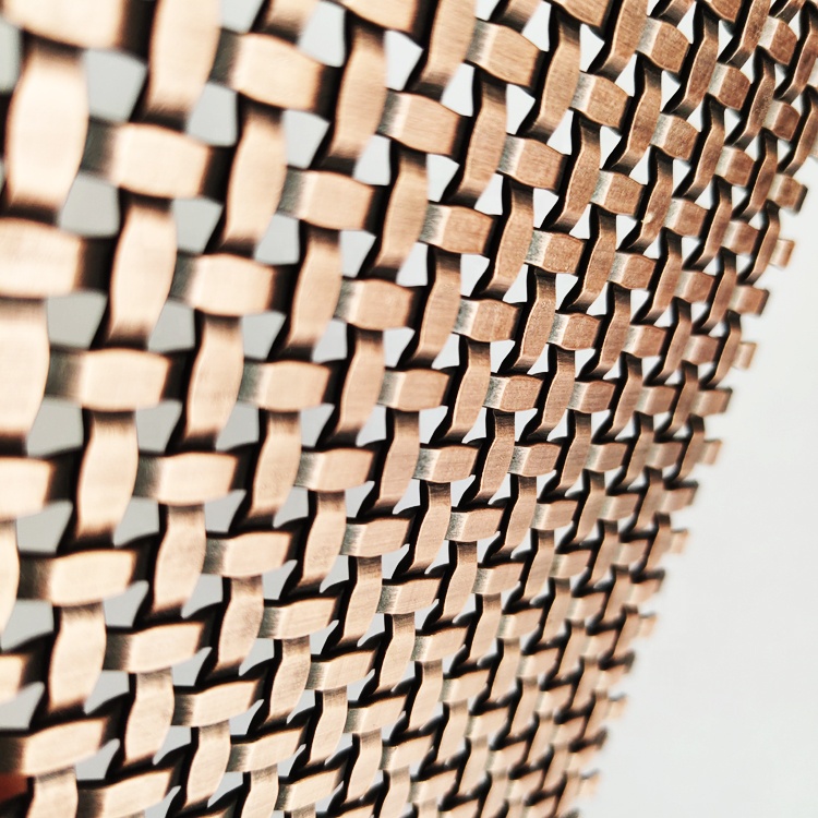 Architectural Woven Metal Stainless Steel Decorative Metal Mesh For wall cladding