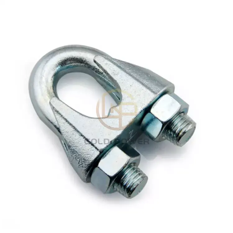 Rigging Hardware Electric Zinc Plated Malleable Iron Din741 Wire Rope Clamp