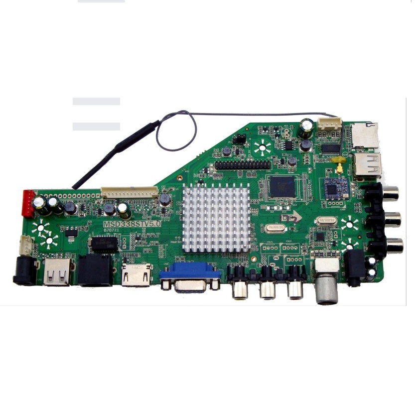 Смарт-ТВ-плата Android с выходом LVDS, WIFI/USB-входом, 5 л, память 1 Гб