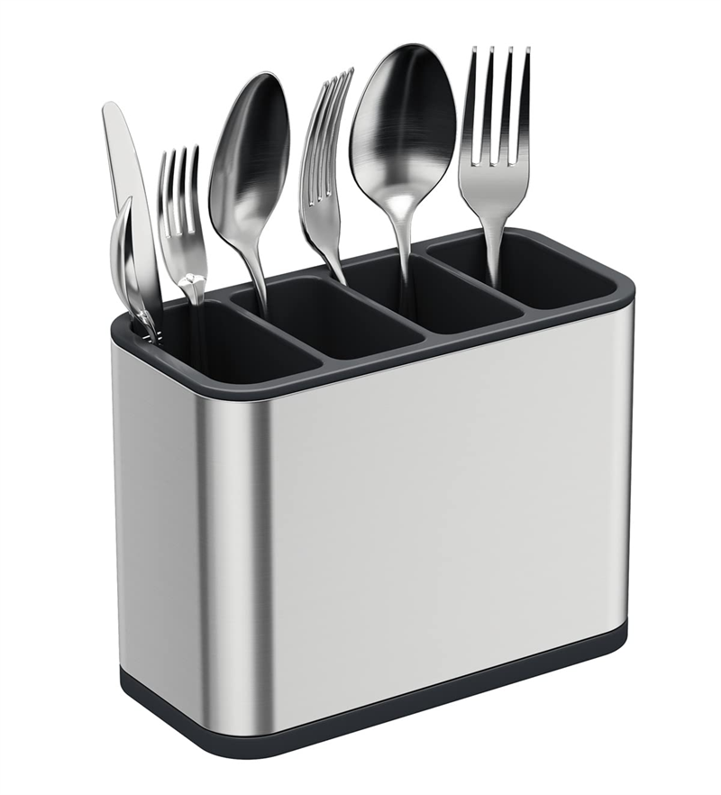 Stainless Steel Utensil Holder Multi-purpose Kitchen Spoon Fork Knife Holder Stainless Steel Cutlery Organizer