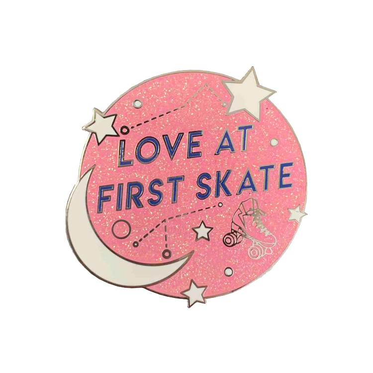 Animal art shape custom badge metal lapel pin for free sample
