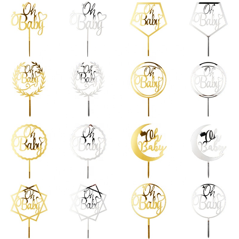 acrylic oh baby custom cake toppers for baby shower birthday