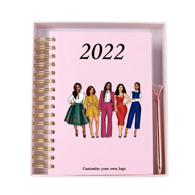 Минимальный заказ 1-100 шт. бесплатный образец индивидуальный дизайн 2021 2022 дневник планировщик