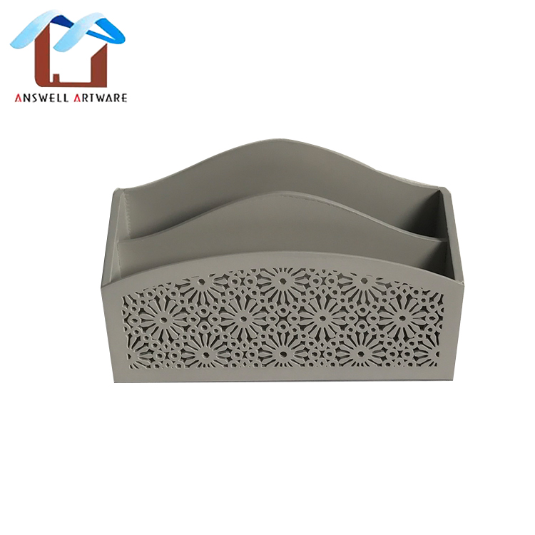 Hollow Pattern Office Decoration Wall Organizer Letter Holder