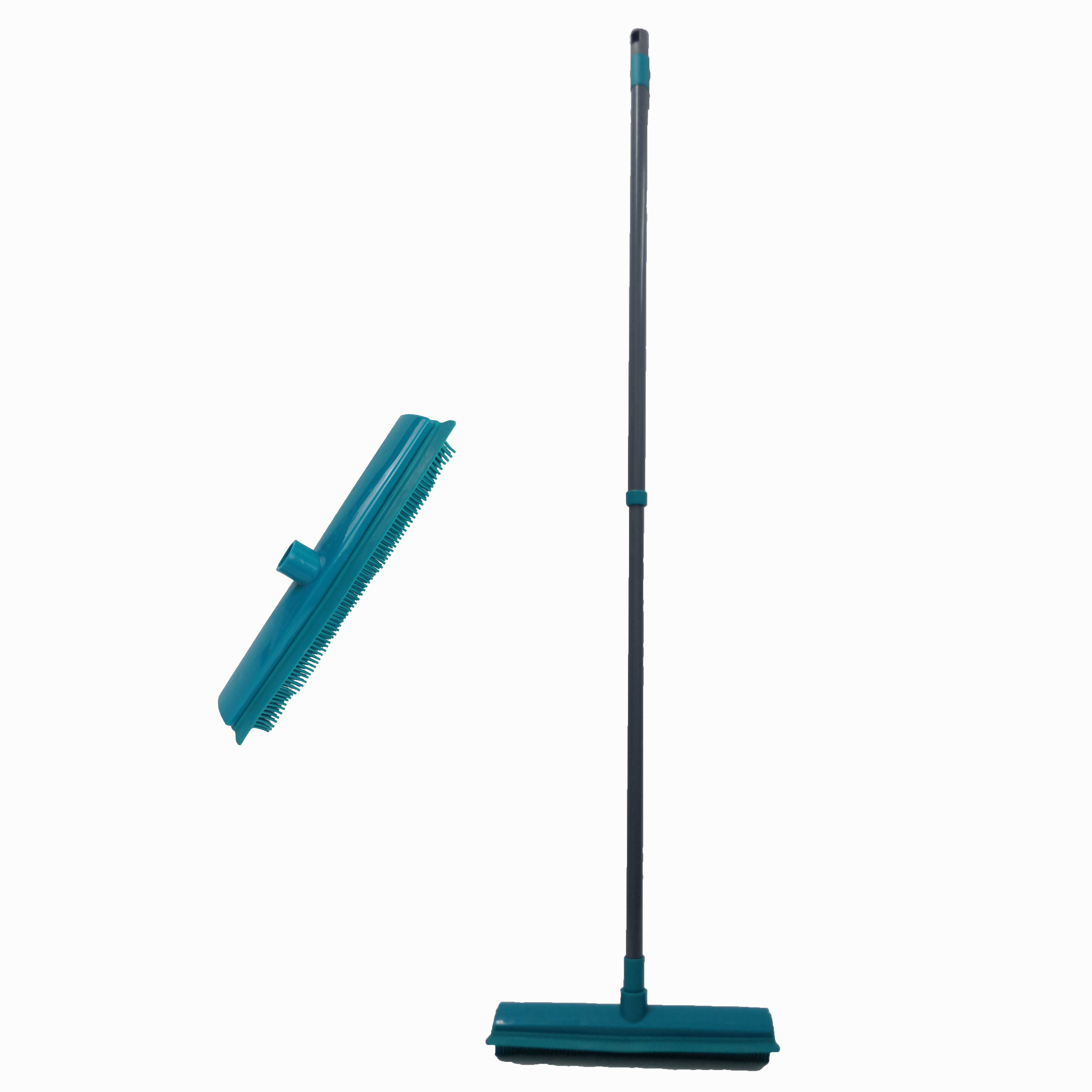 Pet Rubber Broom Floor Brush for Carpet Dog Hair Remover Silicone Broom Suitable for All Surface