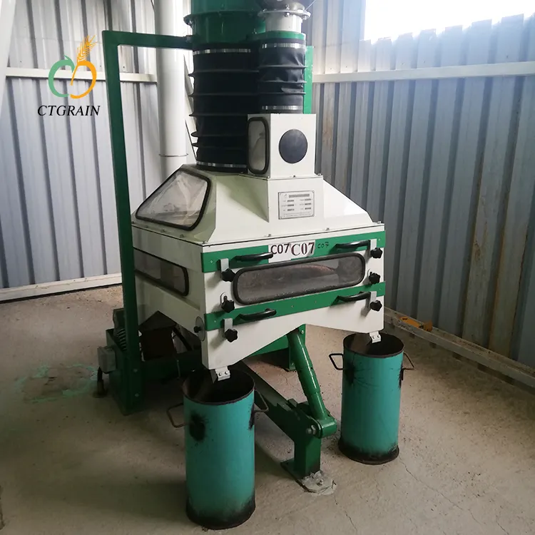 Destoner Machine 3-22t/h Grain Cleaning Small Rice Destoner Machine