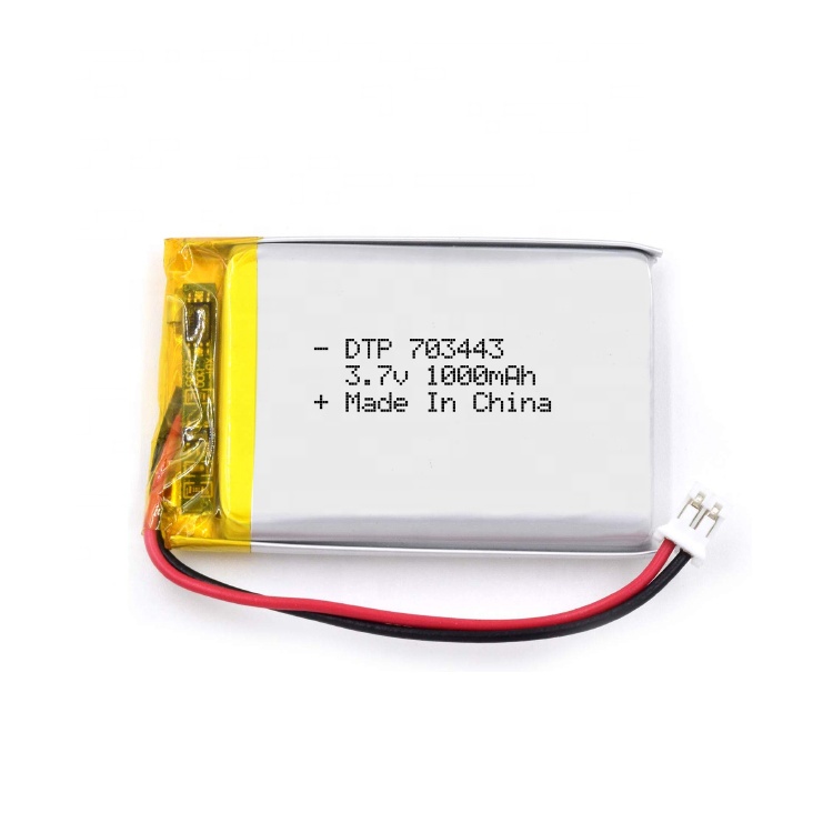 DTP703443 3.7v 1000mAh rc helicopter battery rechargeable lipo cell