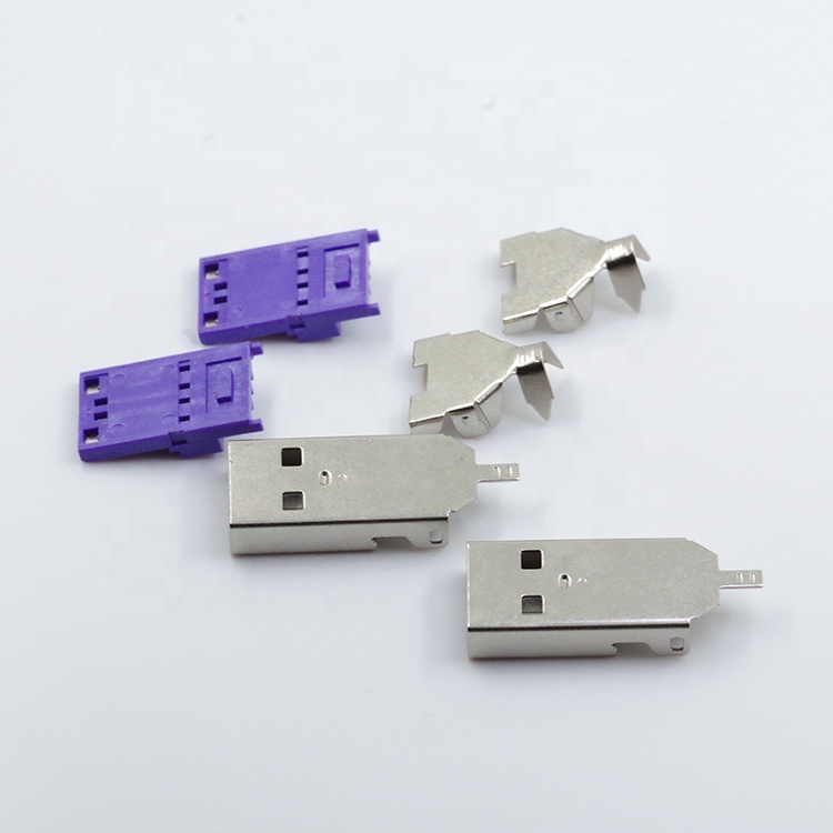 Высоковольтный 3a медный панельный разъем 180 градусов am micro usb