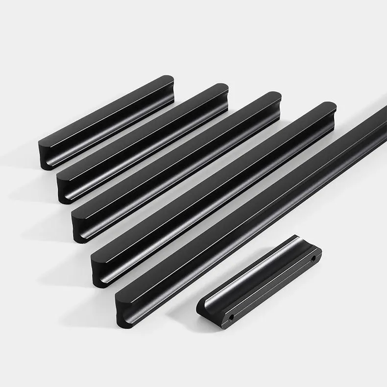 Aluminum Alloy Handles Wardrobe Kitchen Cabinet Drawer Door Pulls Knobs Furniture Handle