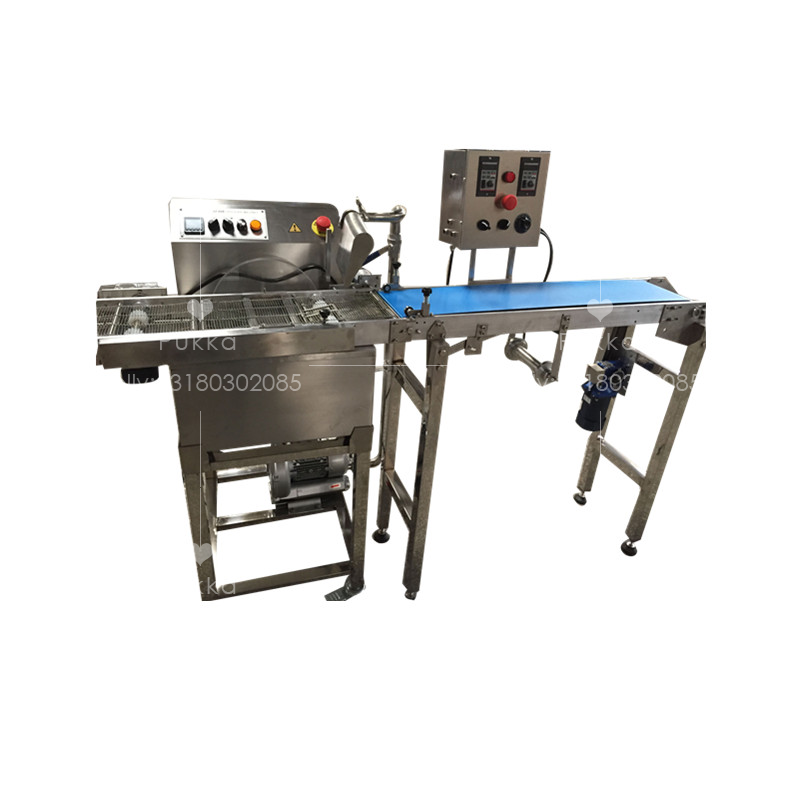 Automatic Chocolate Coating Machine Chocolate Enrobing Line Wafer New Chocolate Machine Tempering Coating Machine With Conveyor