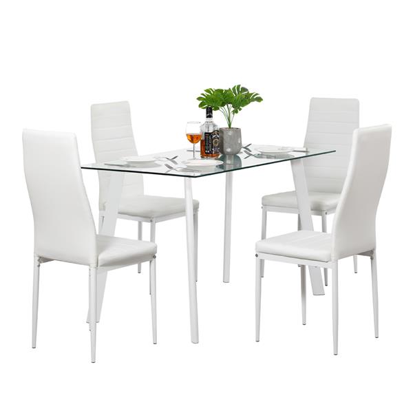 free sample modern furniture stainless steel dining table set restaurant group 6/8/10/12 seater glass dining table set