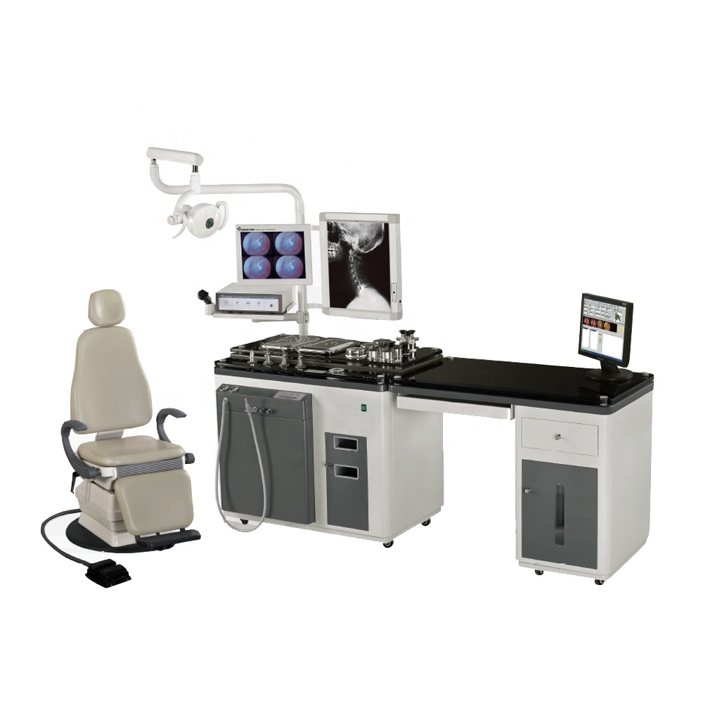ENT Instrument Treatment Workstation Diagnostic Table ENT Unit Workstation Unit with Doctor Chair