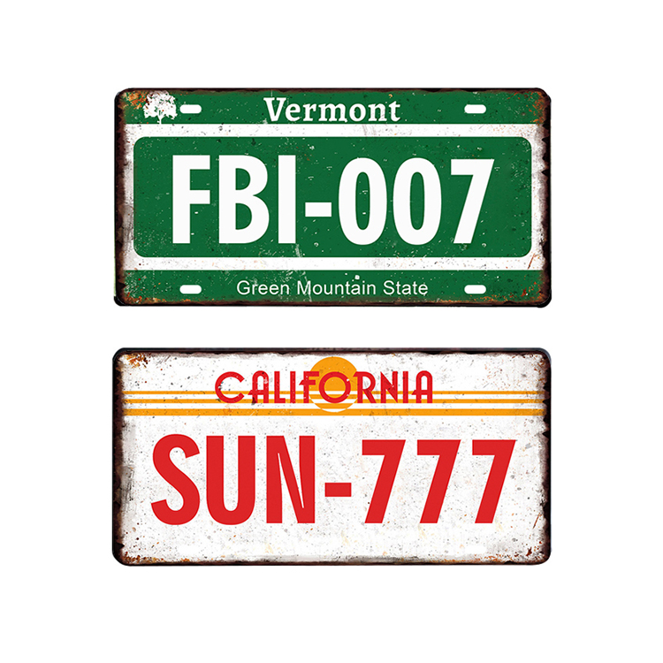 Custom OEM cheap car vintage novelty california license plates