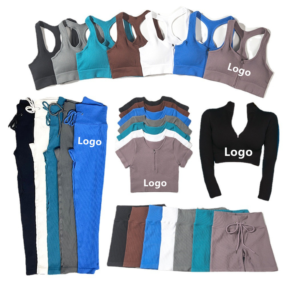 Спортивная одежда Ropa Deportiva 2021, белый комплект для йоги, спортивная одежда для спортзала, однотонная одежда для тренировок, Женский комплект одежды для активного отдыха