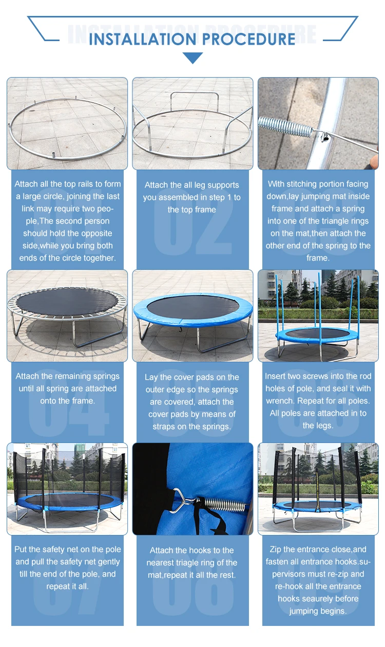 Lovekids Wholesale Cheap 12ft Trampoline  with Safety Net Trampolines  for Sale