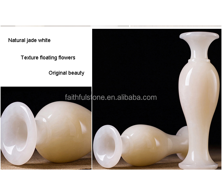 factory direct hot sale natural jade onyx flower vase