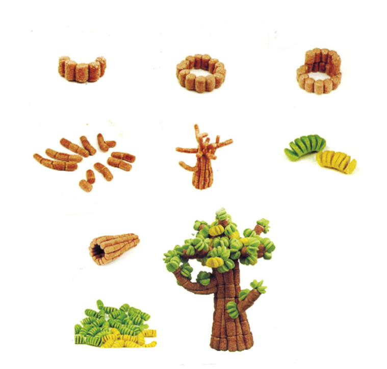 2021 New Kids Educational Soft Toys colorful Magic Corn DIY Kids Creative Puzzle Play Toys Building Blocks