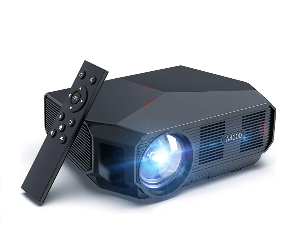 2021 Горячая поддержка 1080p проектор 4800 Высокий люмен, дешевое Родной 720P со светодиодной подсветкой и высокой четкостью изображения ЖК Портативный видео проектор для домашнего кинотеатра