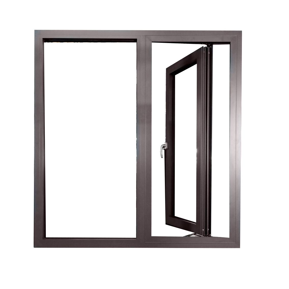 high quality hot sale aluminium window with connection bar and mosquito net