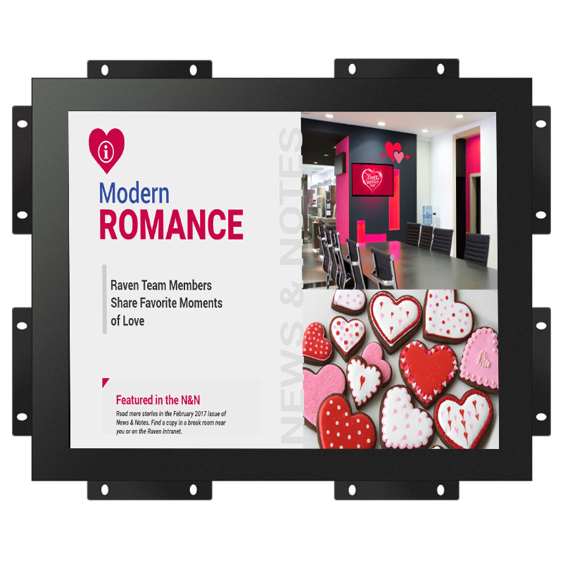 High Brightness Open Frame 15Inch 17 inch Bright LED TV Display 350 nits 1000 Nits Lcd touchscreen Monitor