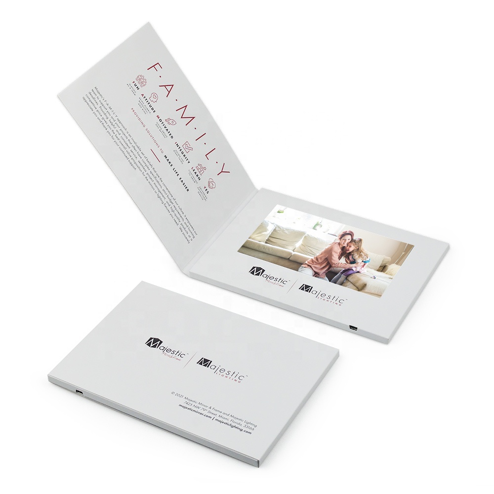 5 7 10 inch Invitation Booklet Digital Folder Video Brochure Lcd Screen Mailer Greeting Card Video Postcard