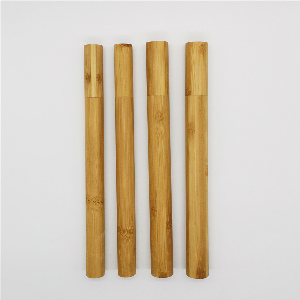 WanuoCraft Biodegradable Custom Size Splice Bamboo Travel Storage Case Portable Natural Packing Bamboo Tube