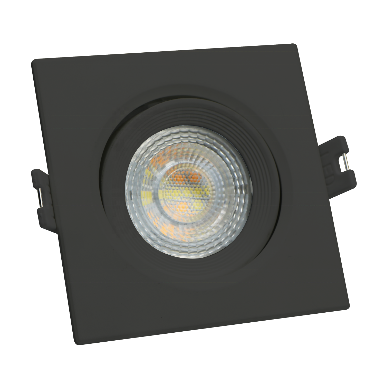 Color temperature change 2700k 4200k 6500k 38 Degree 5W 7W 9W 12W 15W square white black led lampara recessed downlight