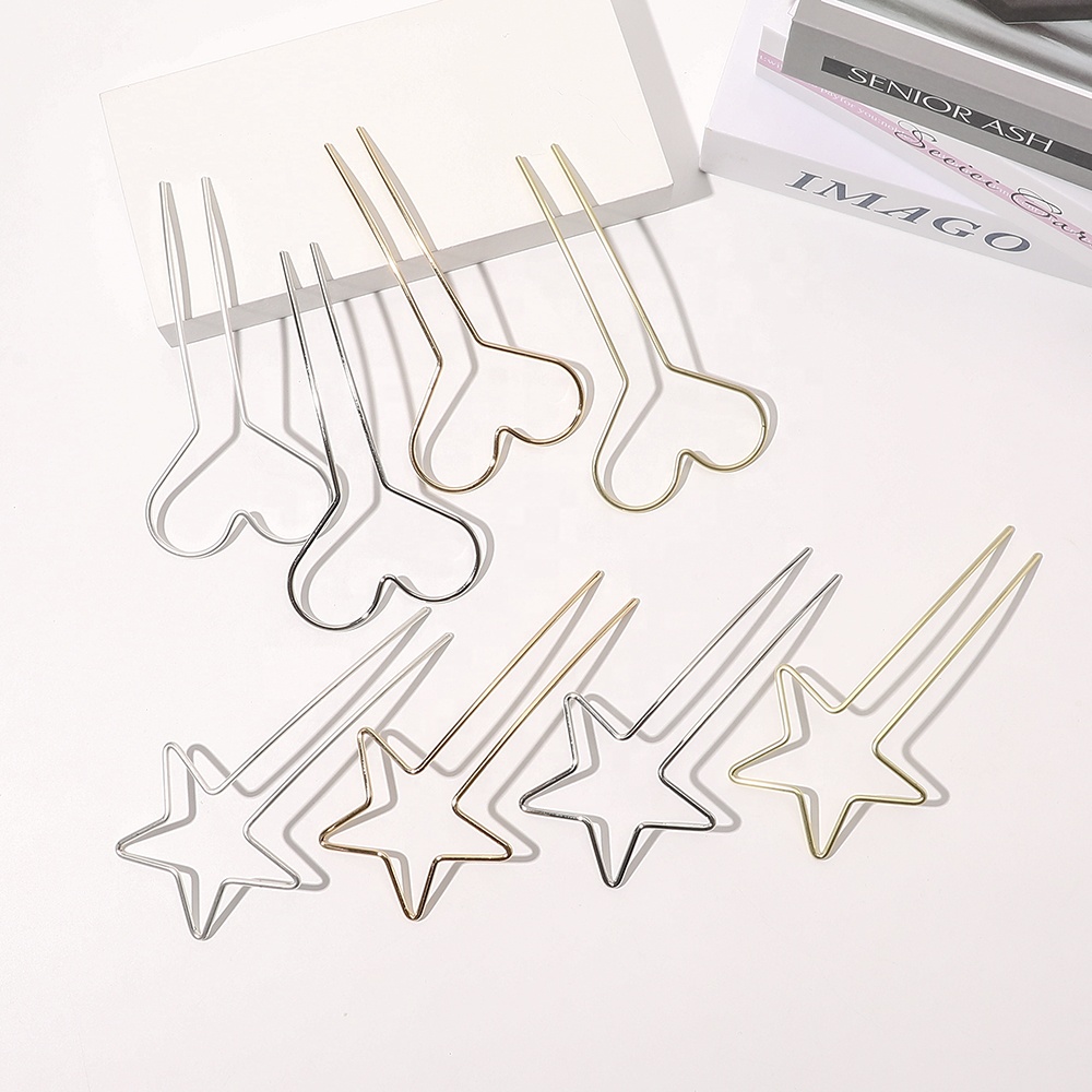 Simple Korea Fashion Metal Hair Froks For Lazy Women Girls Daily Life Hair Decoration