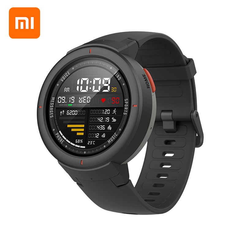 Английская версия Xiaomi Huami Amazfit Verge спортивные часы GPS + Glonass 5ATM водонепроницаемые AMAZFIT умные часы amazfit verge