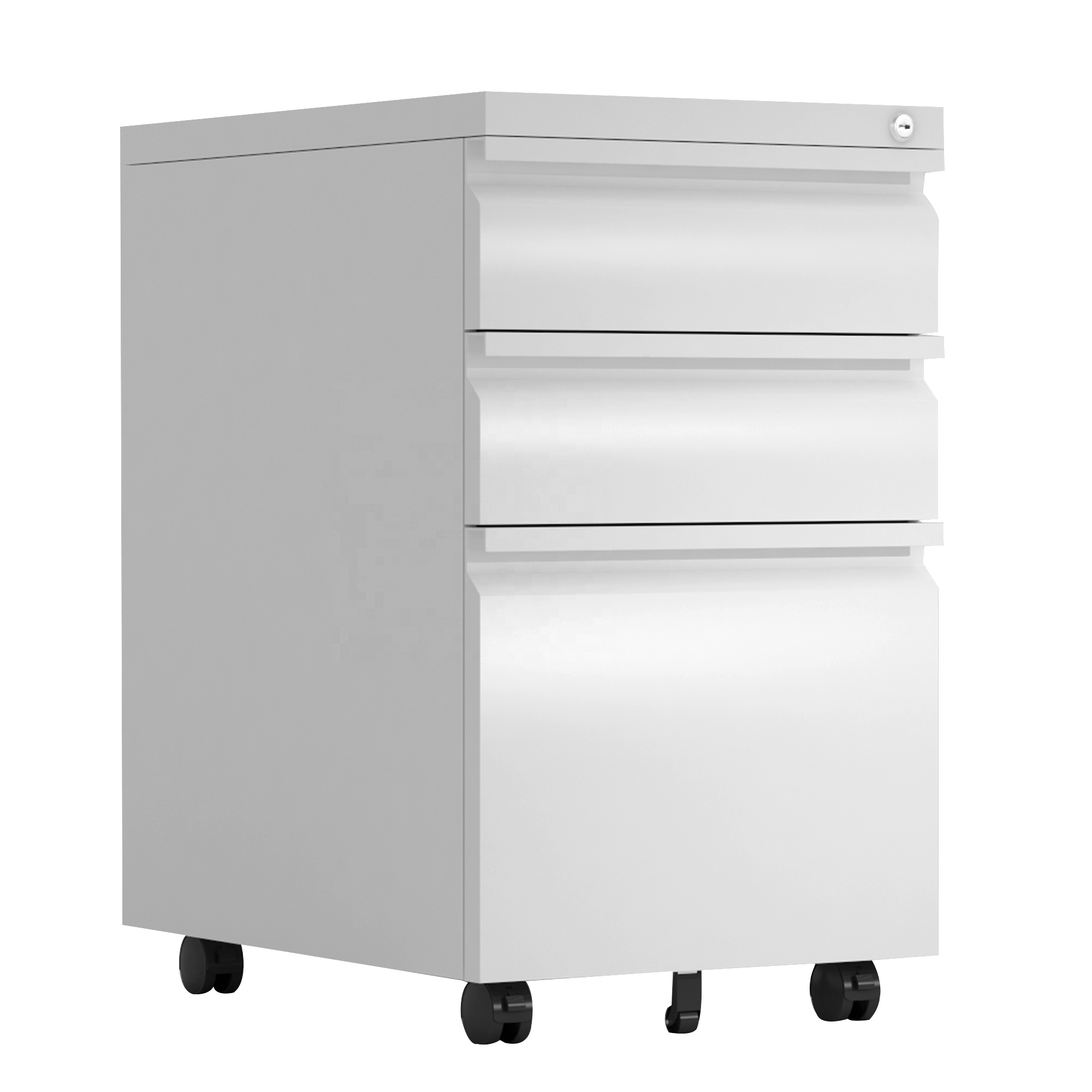 High quality 3 drawer pedestal steel filing cabinet office file cabinet