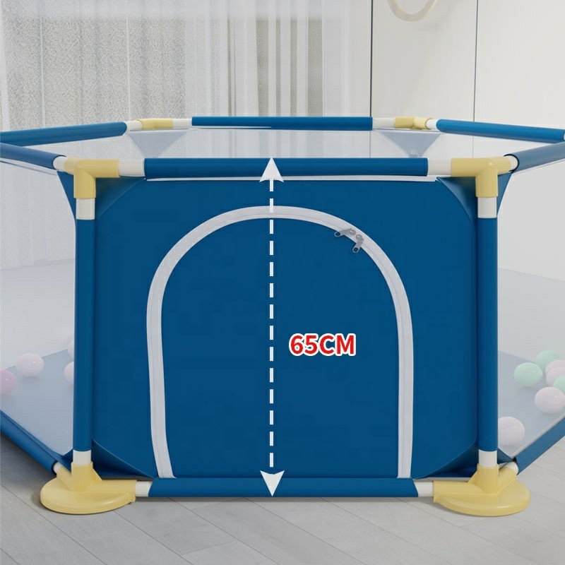 Kids Play Pen Yard Oxford Mesh Fabric Babysafe Portable Folding Baby Playpen