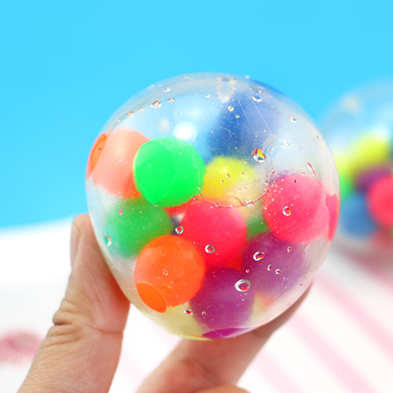 2020 новый дизайн TPR Красочные шарики мяч squishy DNA atom шар для удовольствия