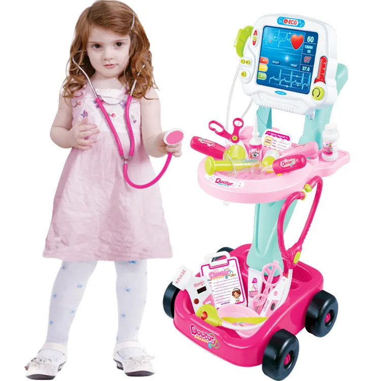 2021 Hot kids preschool girls toys pretend play medical kit doctor toy set for children