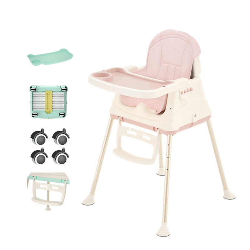 Material Children Dining Chair Children Adjustable Portable Chair Multi-function Baby Eating Table and Chair Popular PP Cushion