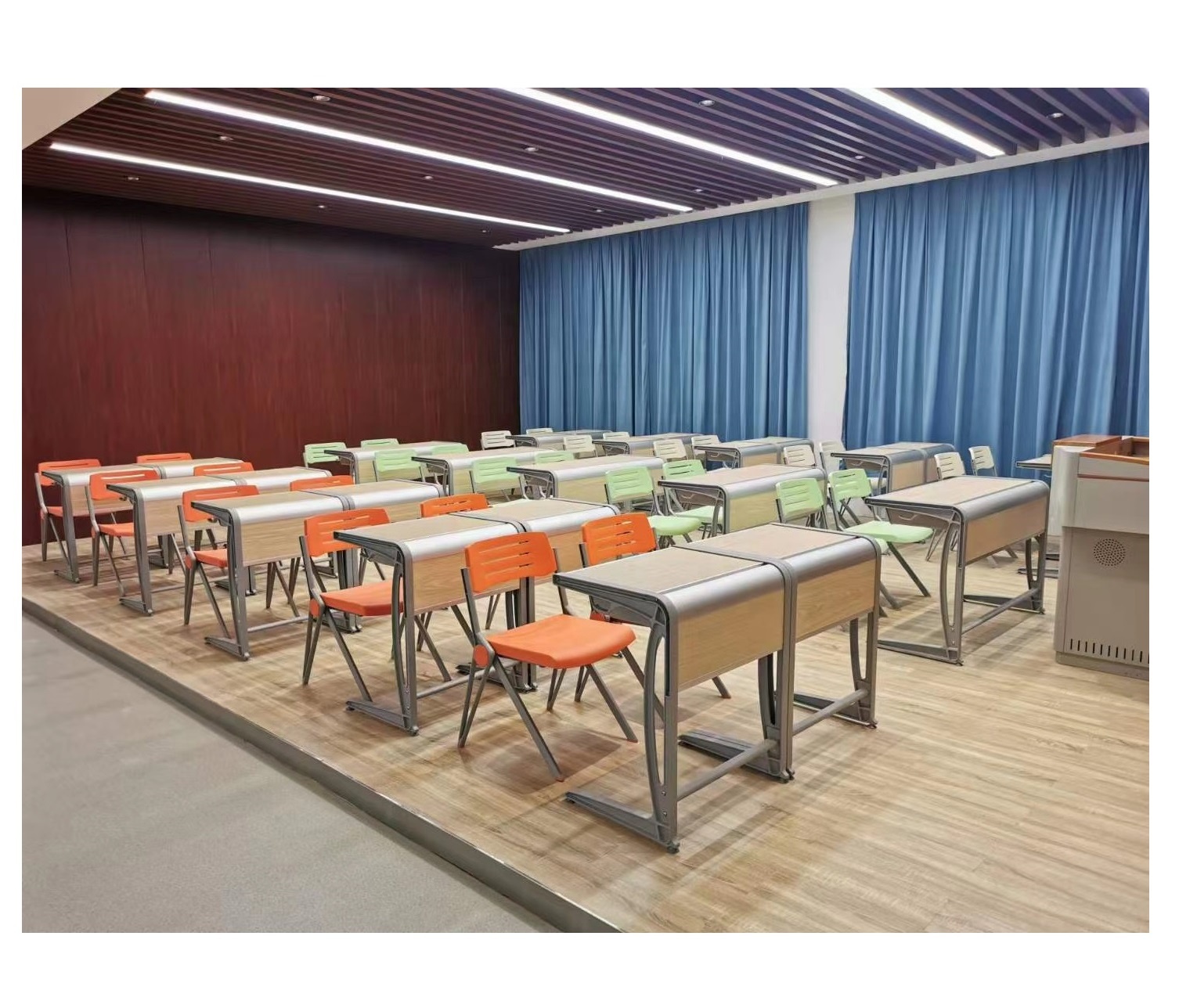 Elegant single classroom table and chair school set