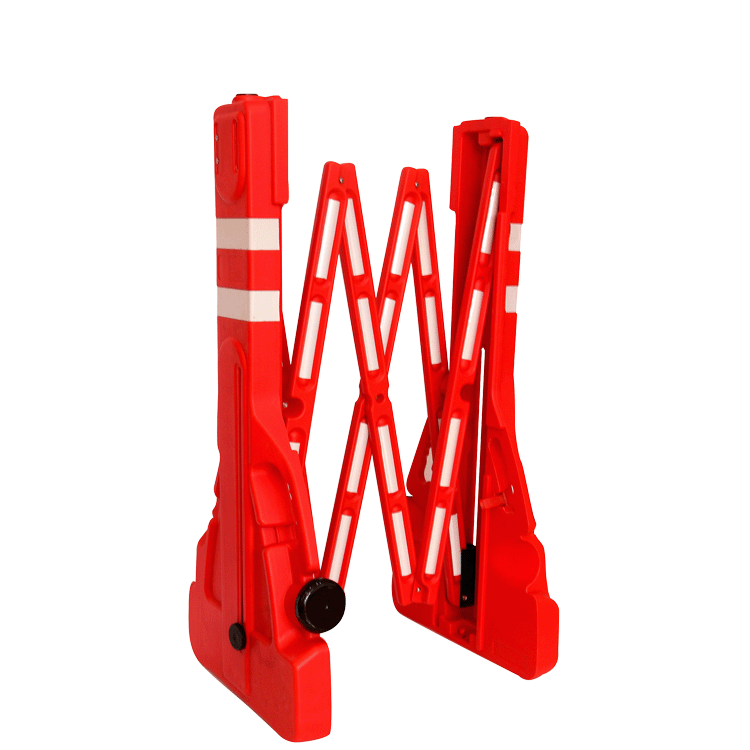 JESSUBOND 1070mm Height PE Plastic Expandable Folding Traffic Road Barricade Barrier Fence