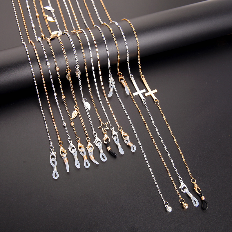 Fashion Lanyard Sunglasses Bead Chains For Women Pearl Crystal Punk Eyeglasses Chains 2021 New Sunglasses Chains