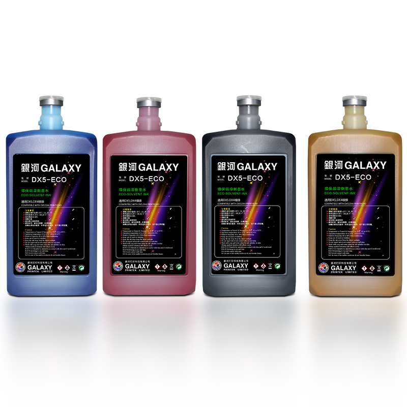 Экосольвентные чернила DX4/DX5/DX7/XP600/i3200, экосольвентные чернила GALAXY EJET Witcolor
