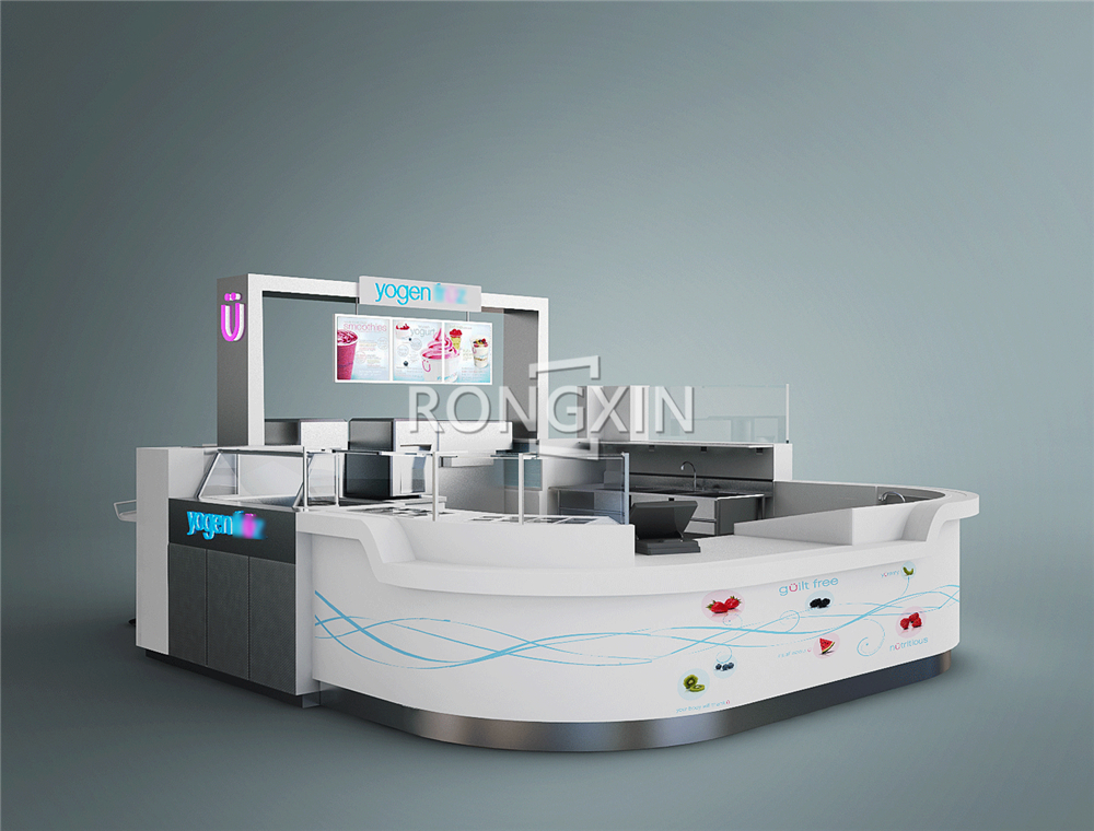 Retail Fast Food Kiosk Design Customize Design Commercial Shopping Mall Display Furniture Shop Kiosk Manufacturer