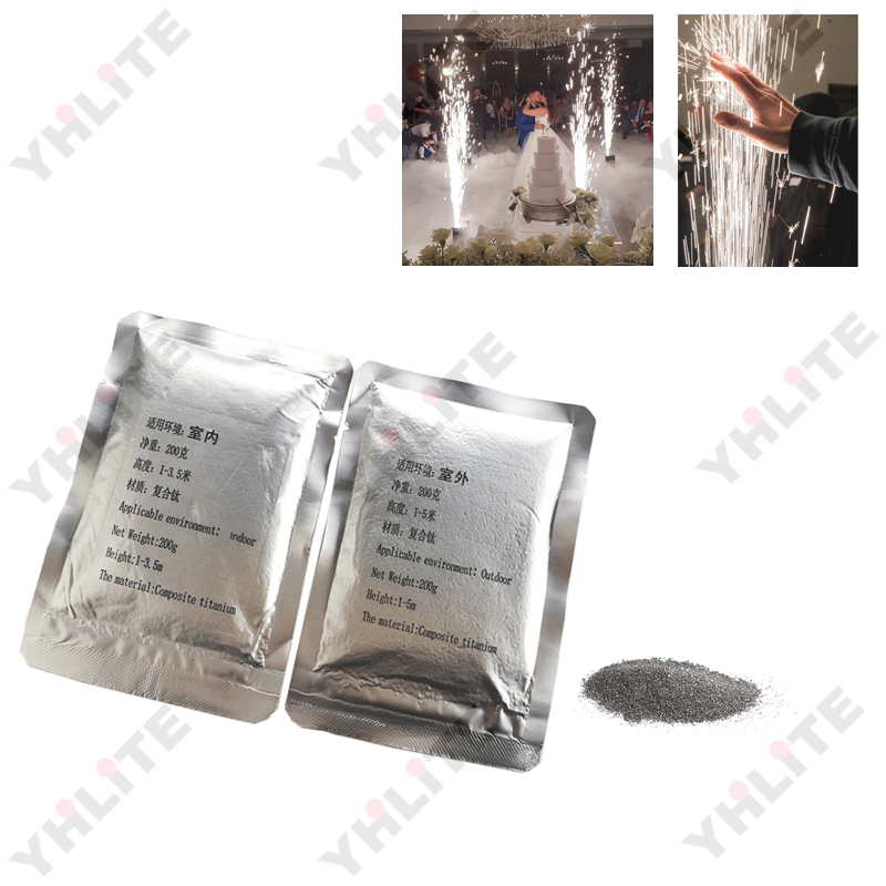indoor outdoor 200g titanium powder composite ti cold powder price for 650w 600w cold spark machine