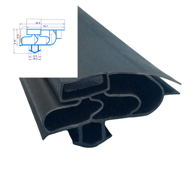 Refrigerator door magnetic seal soft PVC profile rubber freezer door gasket sealing strips pvc window profile