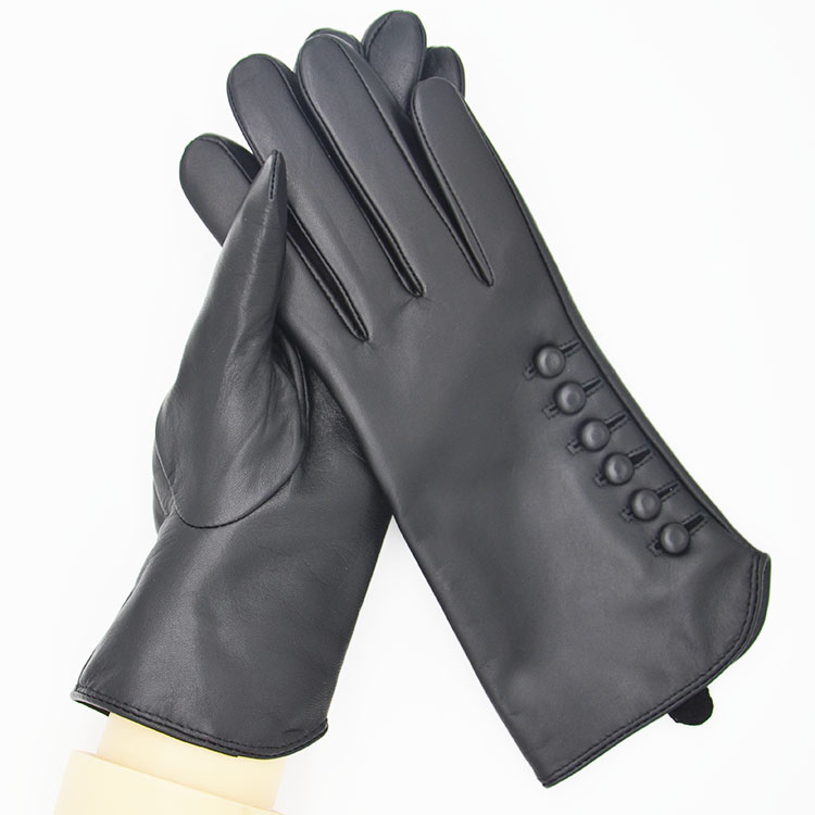 High Quality women Genuine Sheepskin leather gloves motorcycle